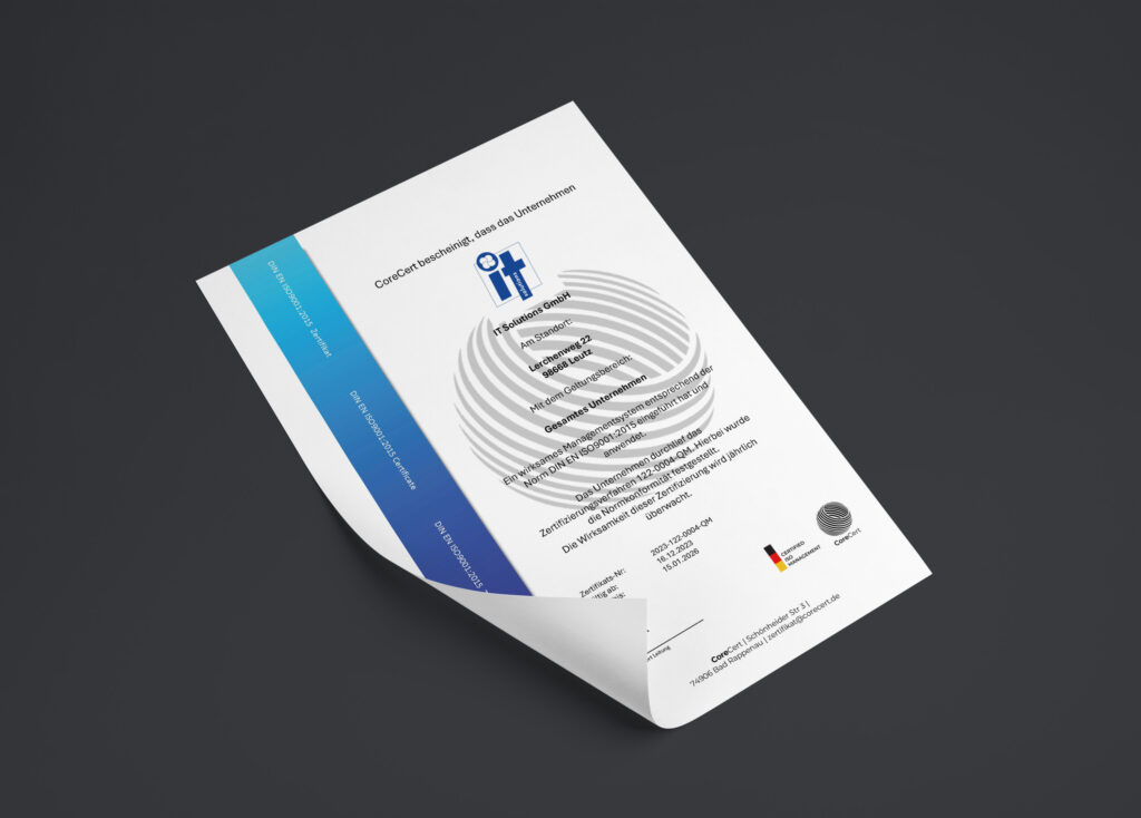 ISO9001-Zertfikat-IT-Solutions
